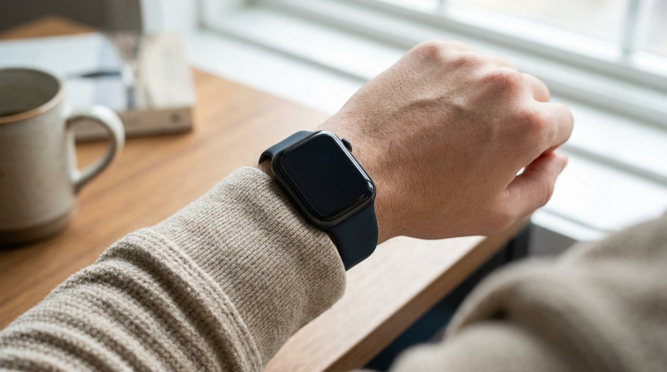 Apple Watch 45mm worn on a wrist