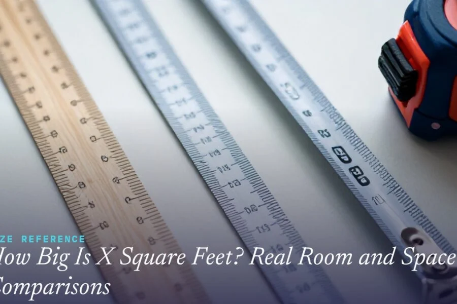 How Big Is X Square Feet? Real Room and Space Comparisons
