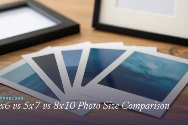 4x6 vs 5x7 vs 8x10 Photo Size Comparison