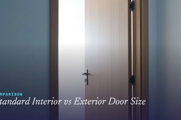Standard Interior vs Exterior Door Size