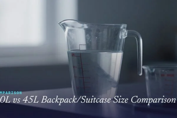 40L vs 45L Backpack/Suitcase Size Comparison